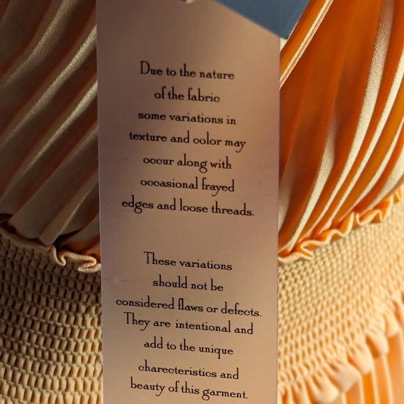 Nanette Lepore Accordian pleated melon Cocktail dress sz 14 NEW - Picture 9 of 10